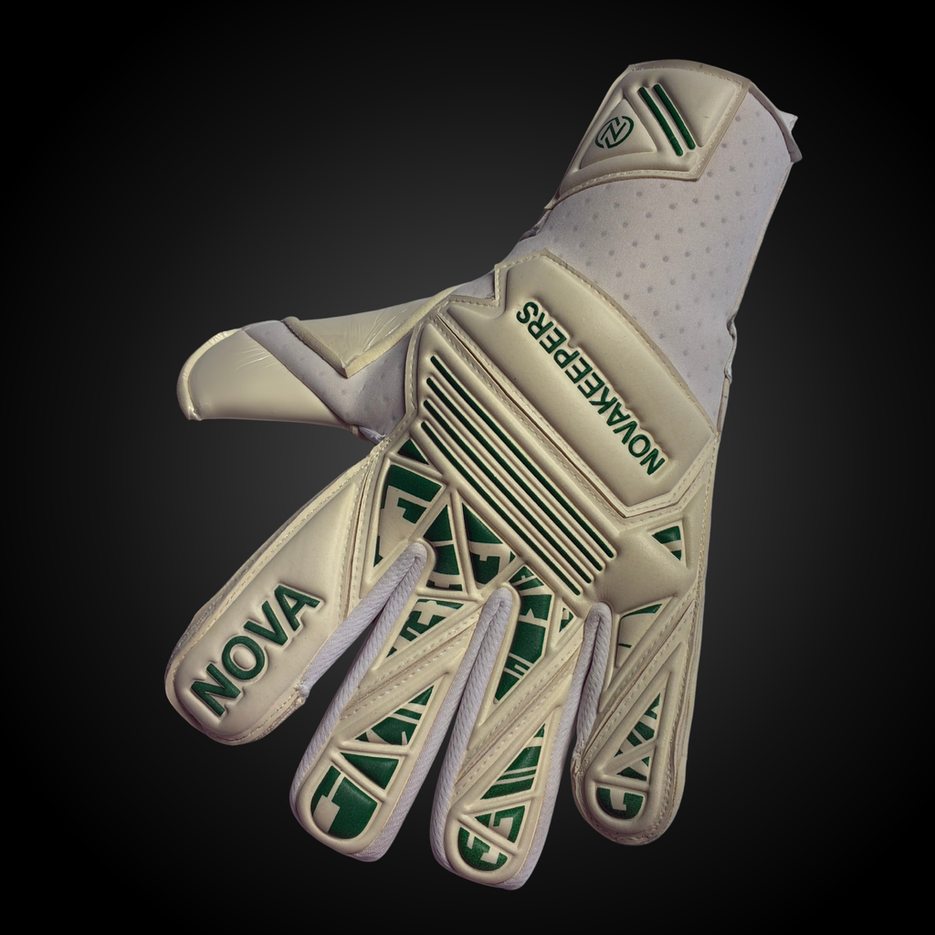 Guantes de Arquero Profesional Supernova - Blanco y Verde