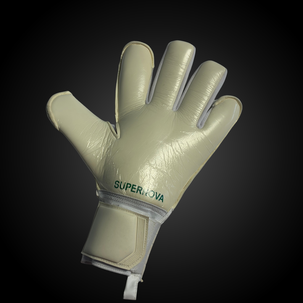 Guantes de Arquero Profesional Supernova - Blanco y Verde