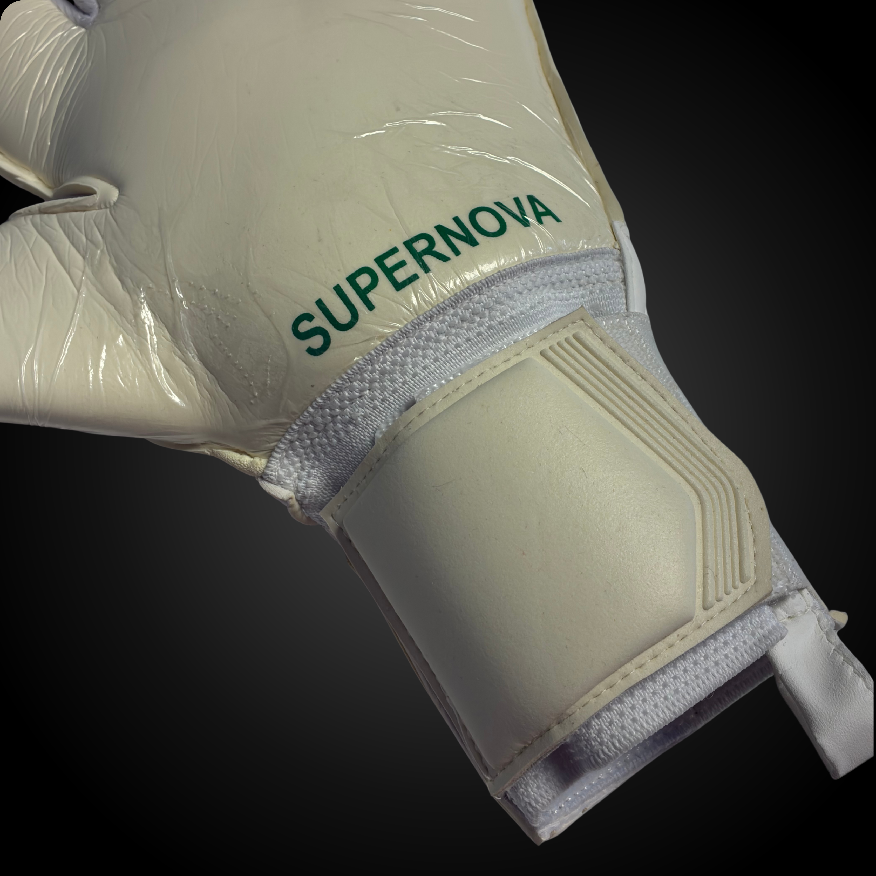 Guantes de Arquero Profesional Supernova - Blanco y Verde