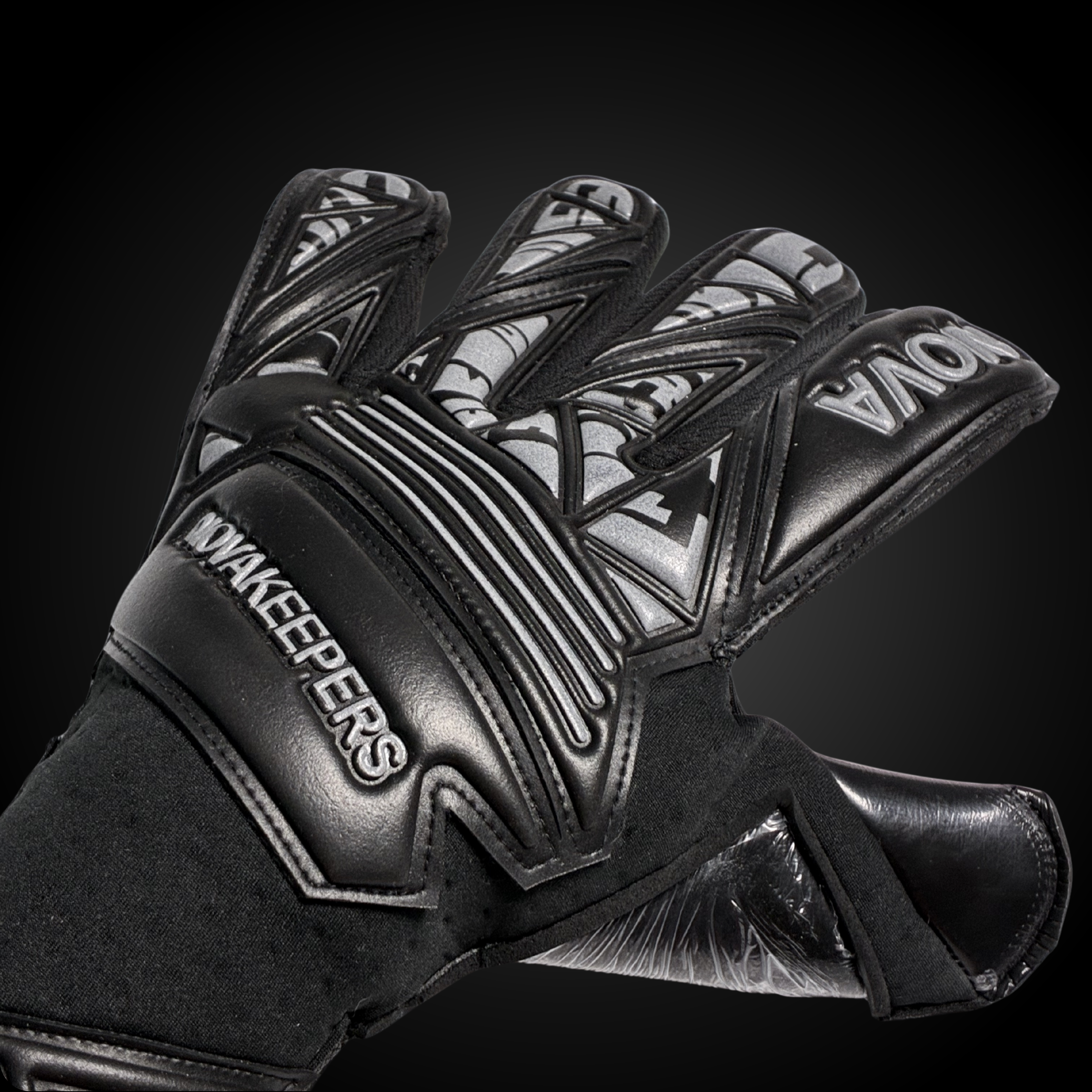 Guantes de Arquero Profesional Supernova - Negro y Gris