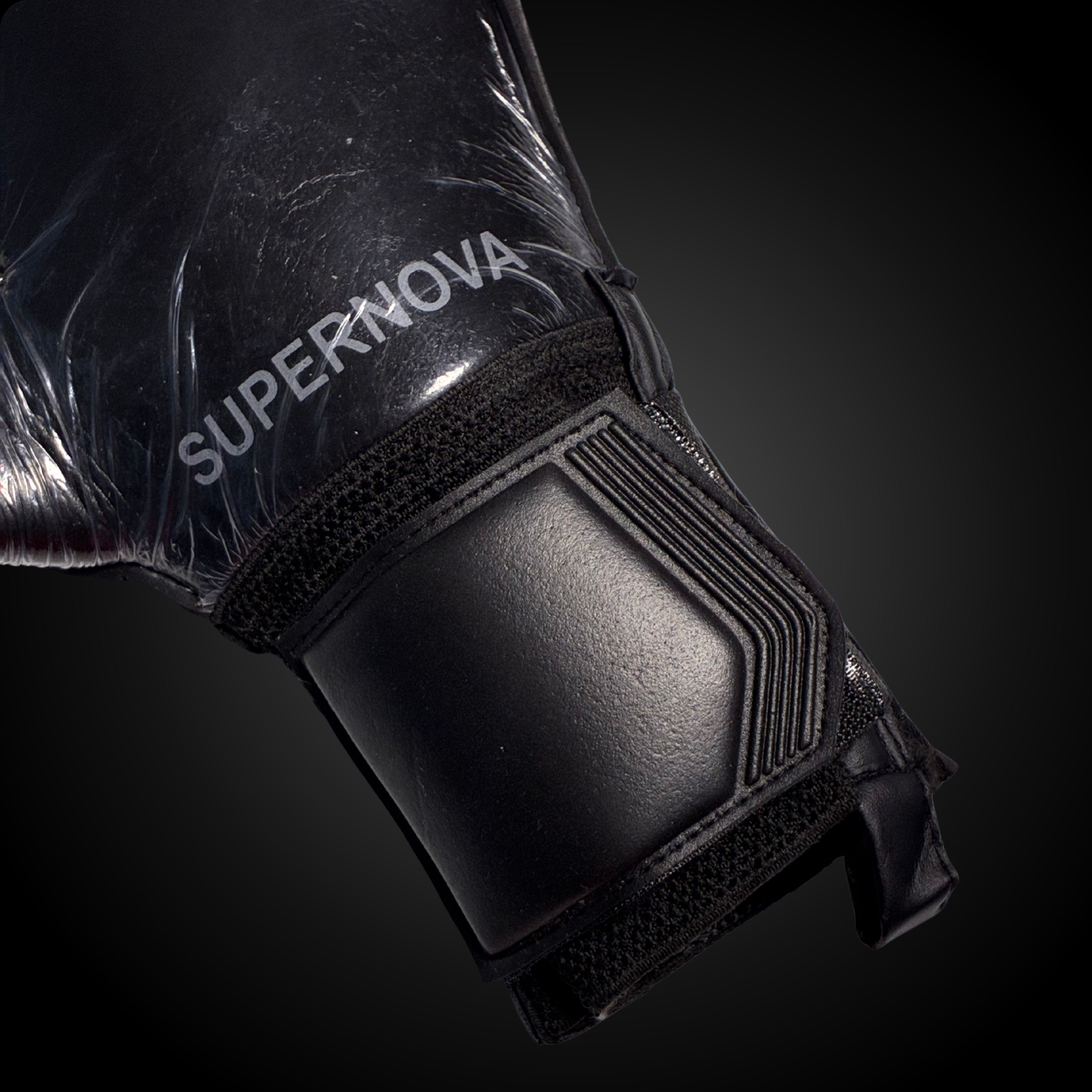 Guantes de Arquero Profesional Supernova - Negro y Gris