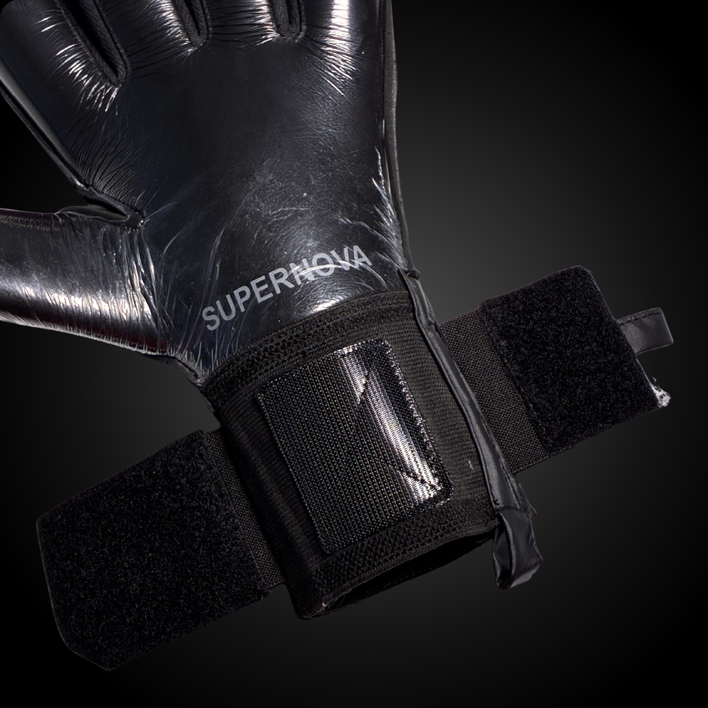 Guantes de Arquero Profesional Supernova - Negro y Gris