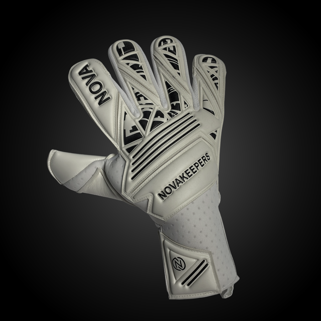 Guantes de Arquero Profesional Supernova - Blanco y negro