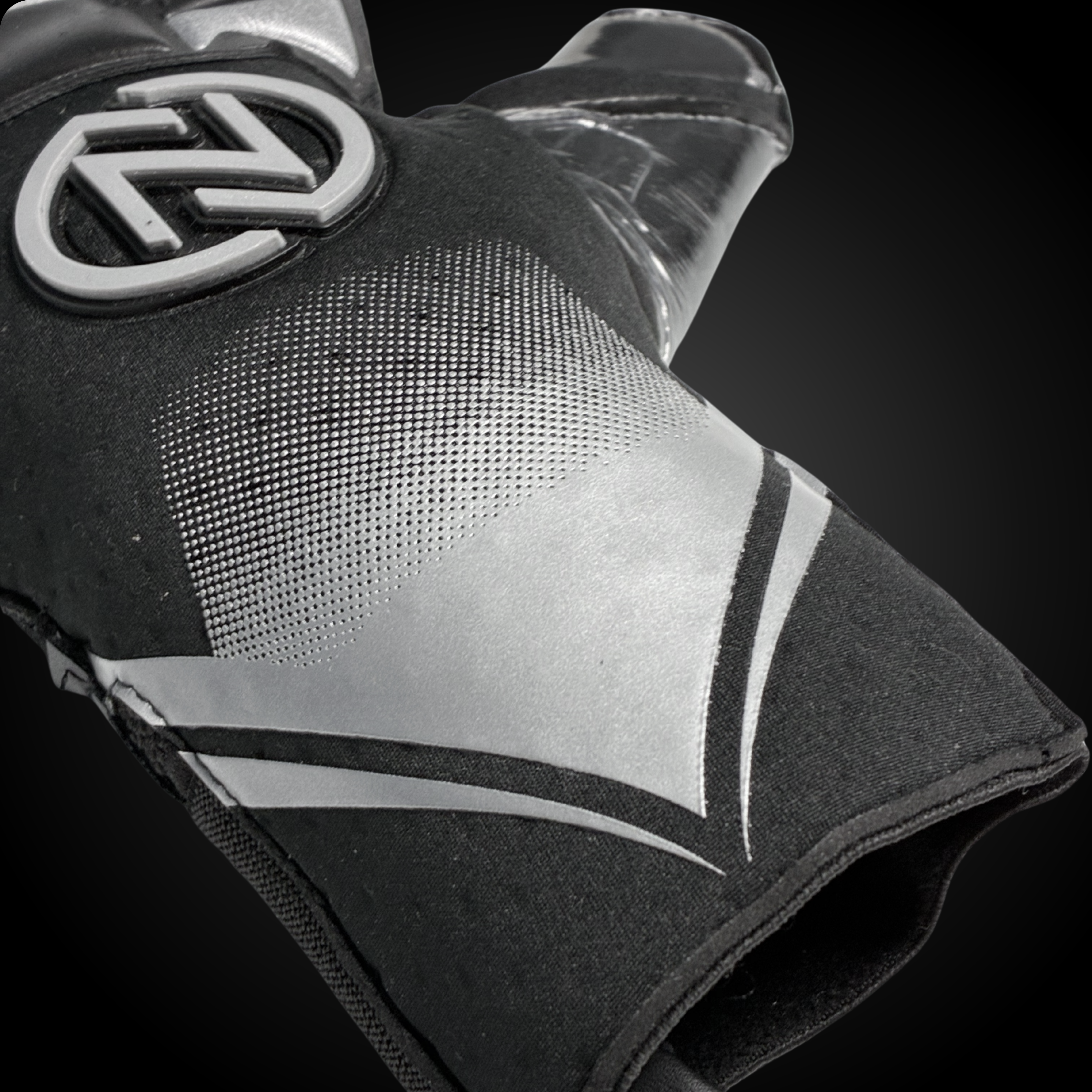 Guantes de Arquero Profesional NovaOne 3.0 Silver Edition - Negro y plateado