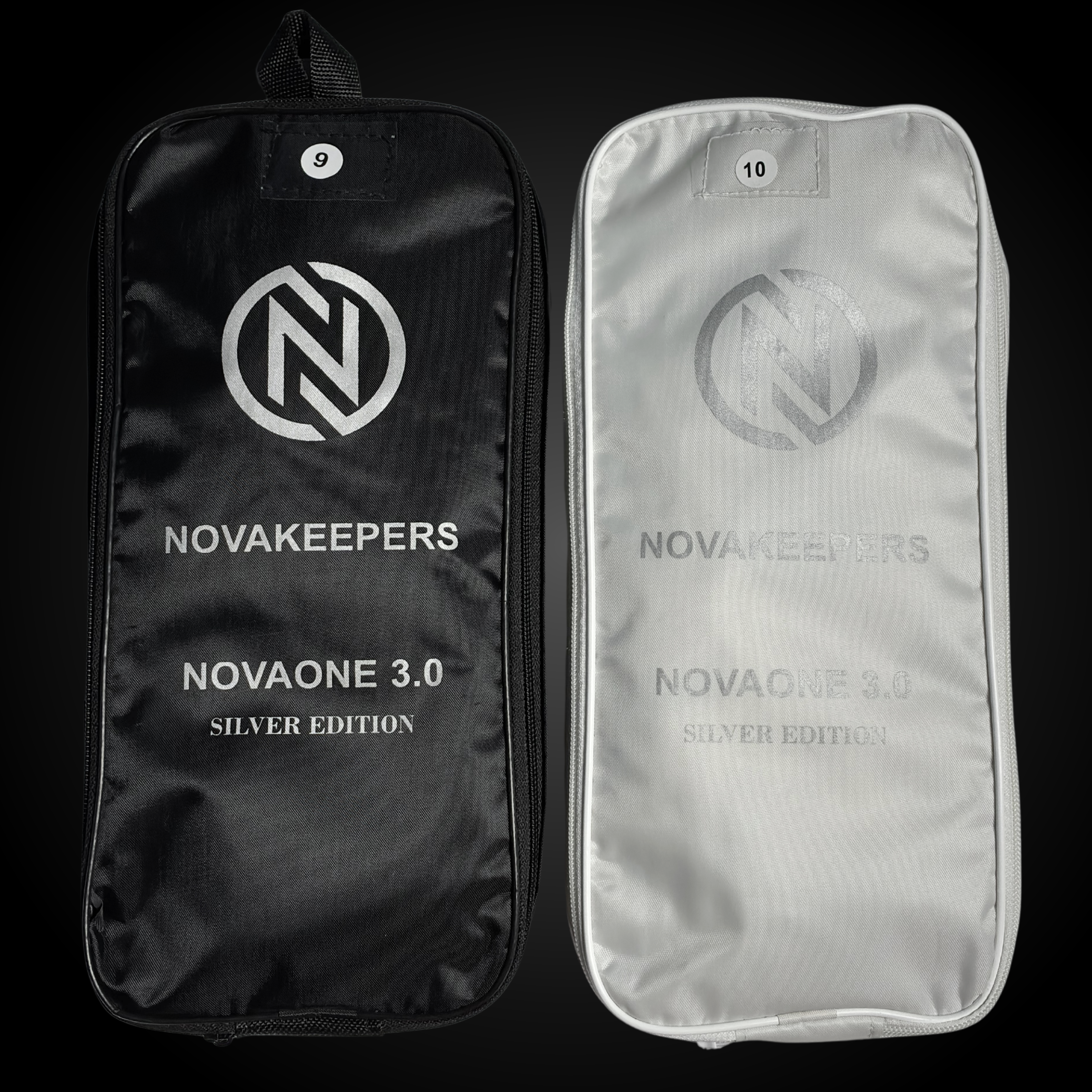 Guantes de Arquero Profesional NovaOne 3.0 Silver Edition - Negro y plateado