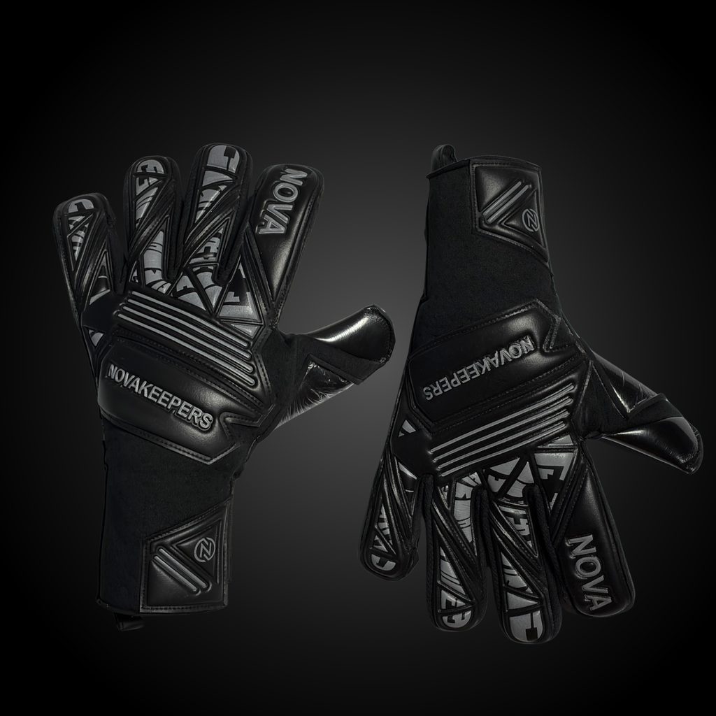 Guantes de Arquero Profesional Supernova - Negro y Gris