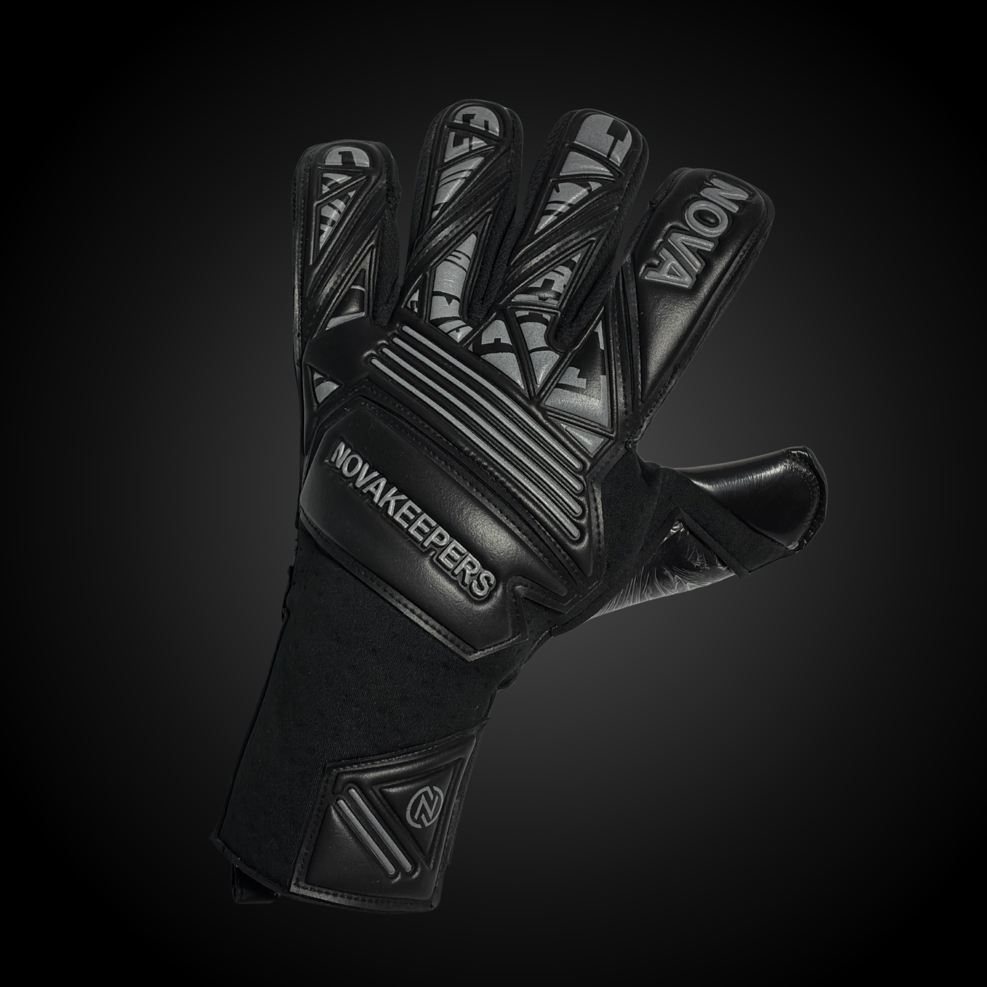 Guantes de Arquero Profesional Supernova - Negro y Gris