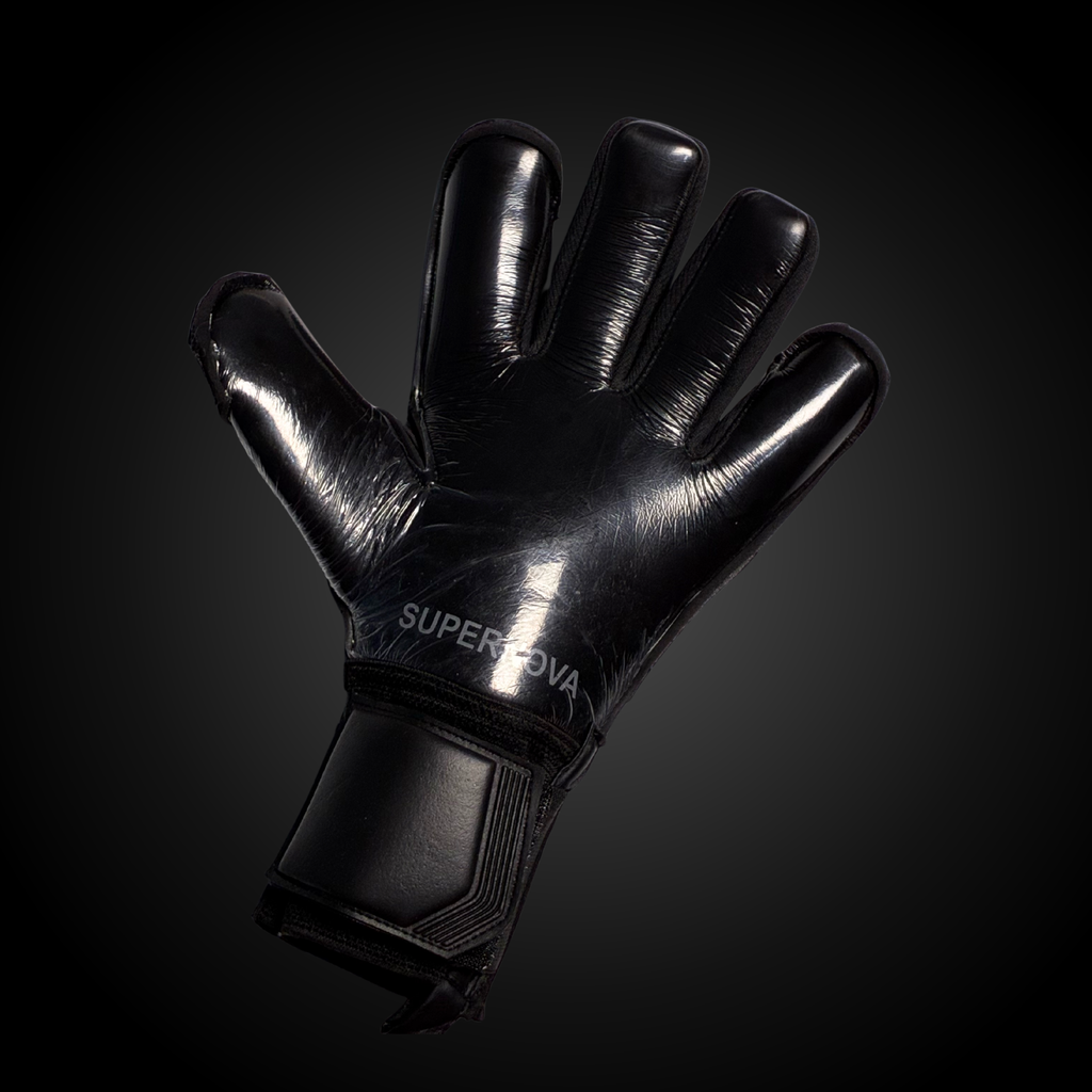 Guantes de Arquero Profesional Supernova - Negro y Gris