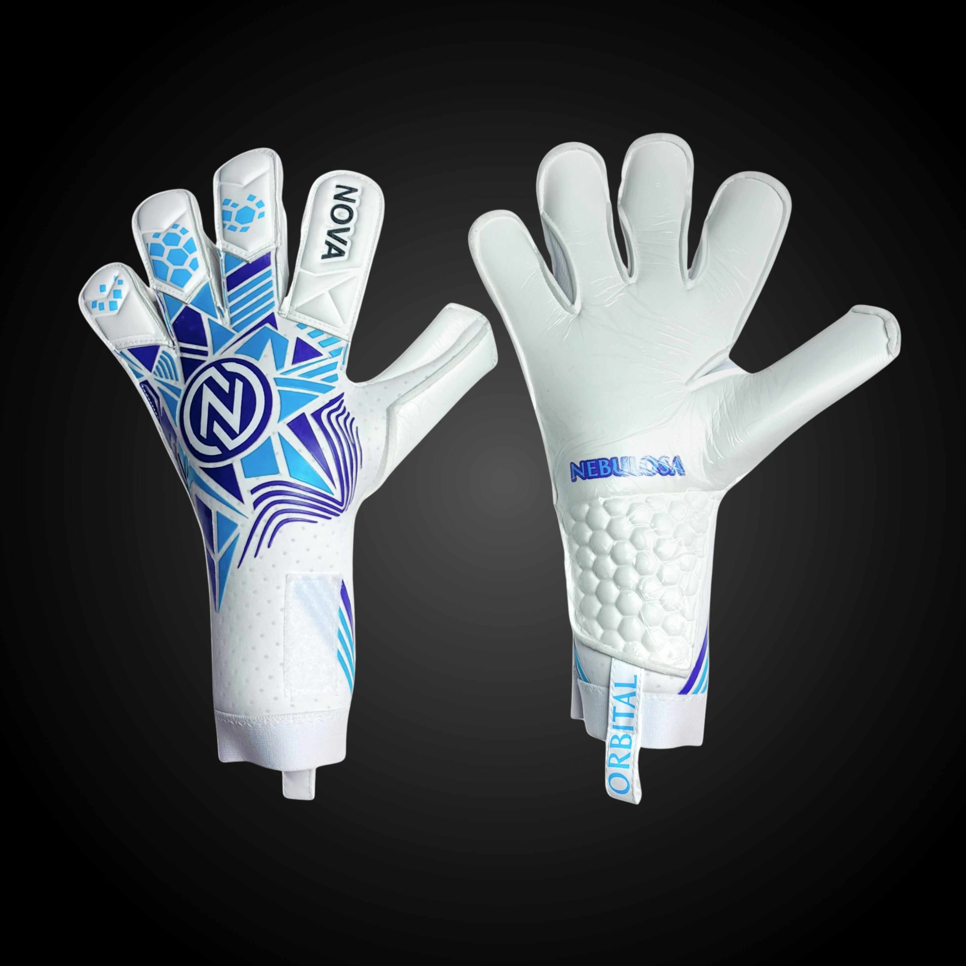 Orbital Nebulosa - Guantes de Arquero con Látex Contact 4 mm y Corte ErgoRoll