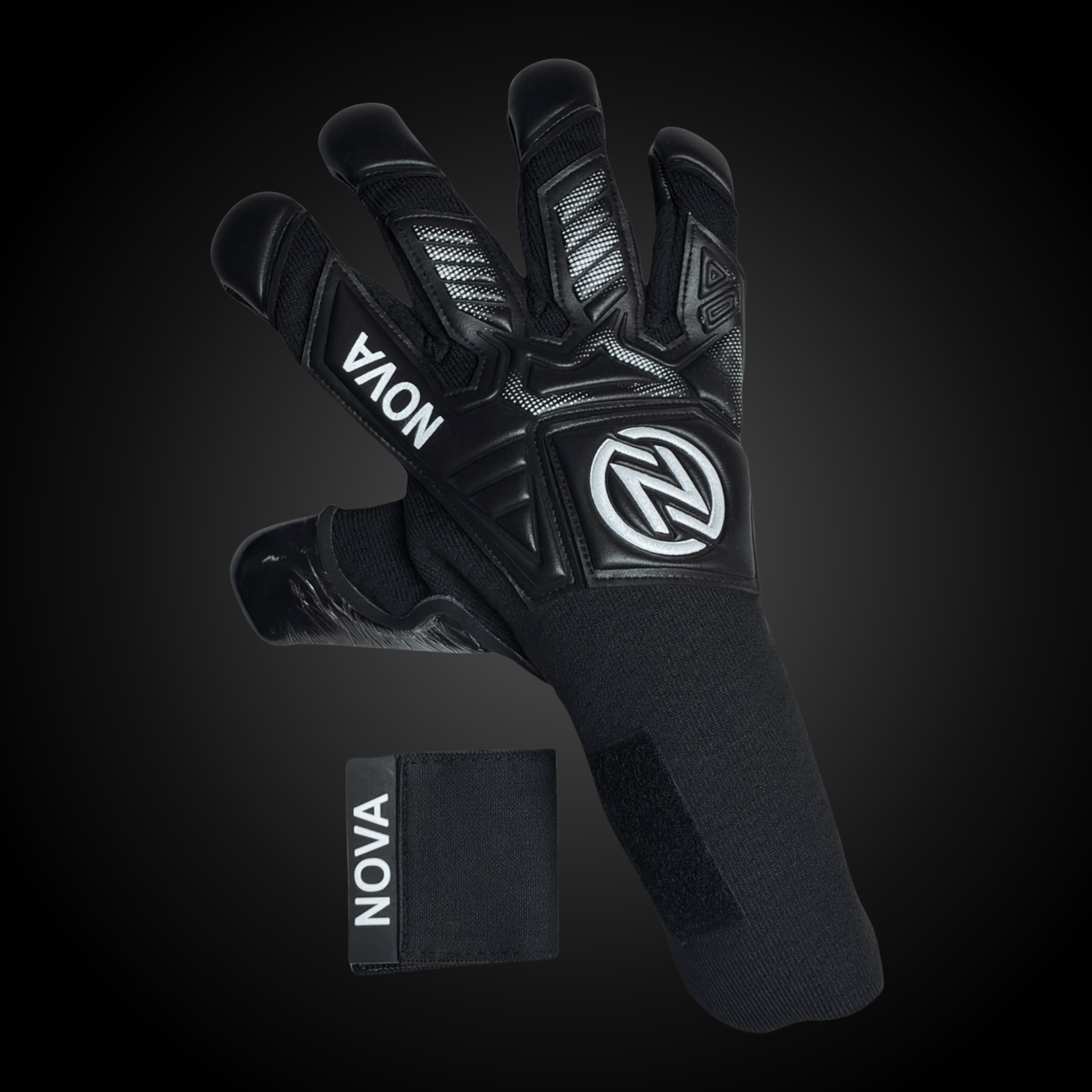 Fugazia 2.0 Flyknit Full Black – Guantes de Arquero Profesionales