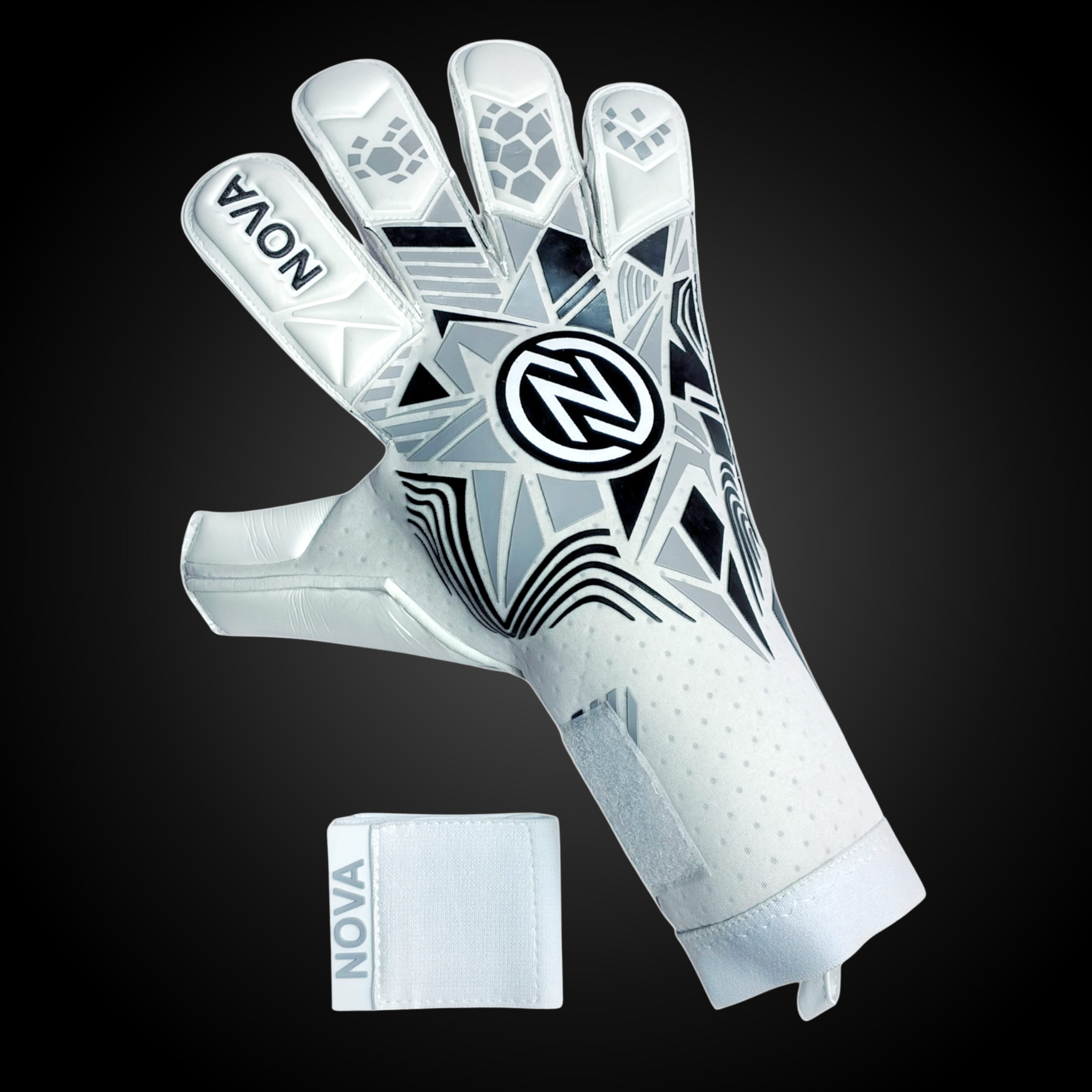Orbital White Hole - Guantes de Arquero con Látex Contact 4 mm y Corte ErgoRoll