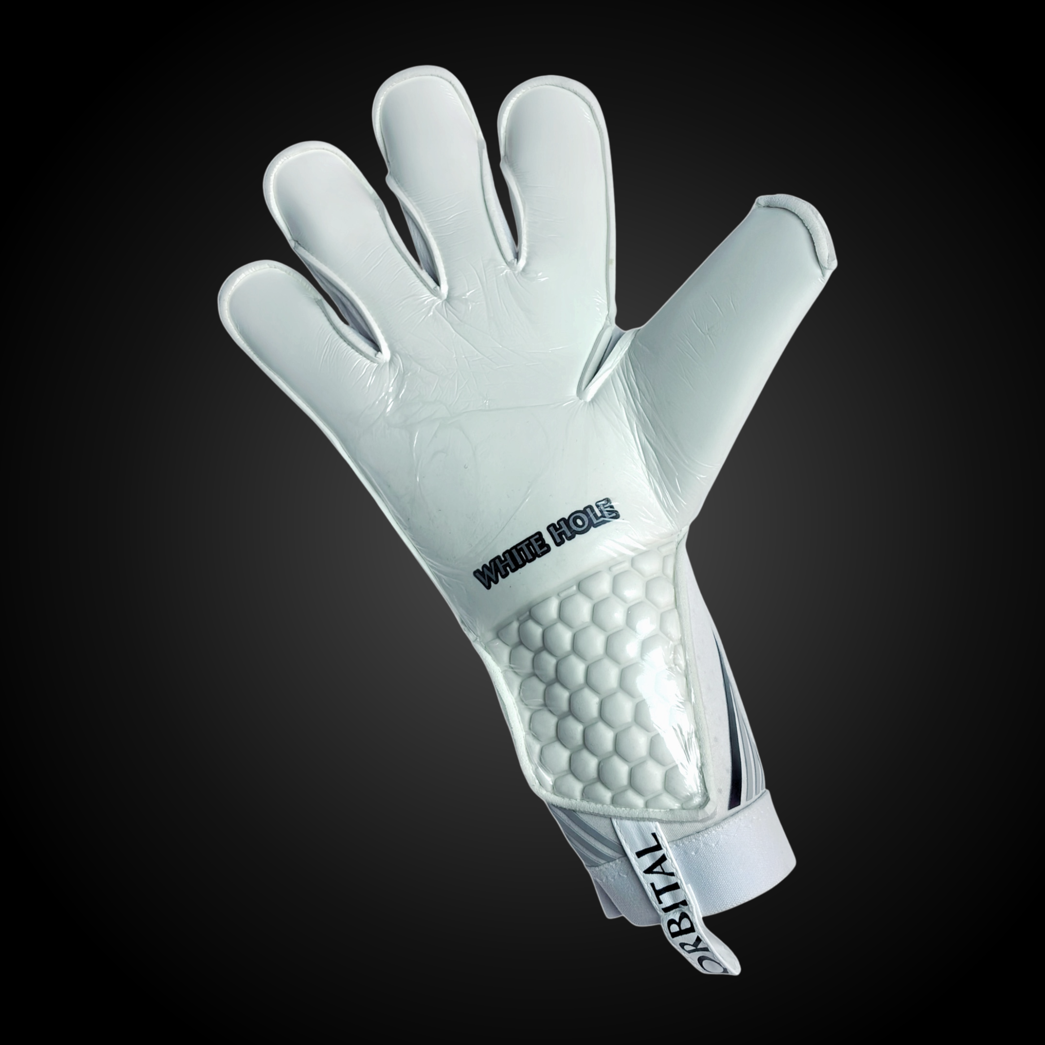 Orbital White Hole - Guantes de Arquero con Látex Contact 4 mm y Corte ErgoRoll
