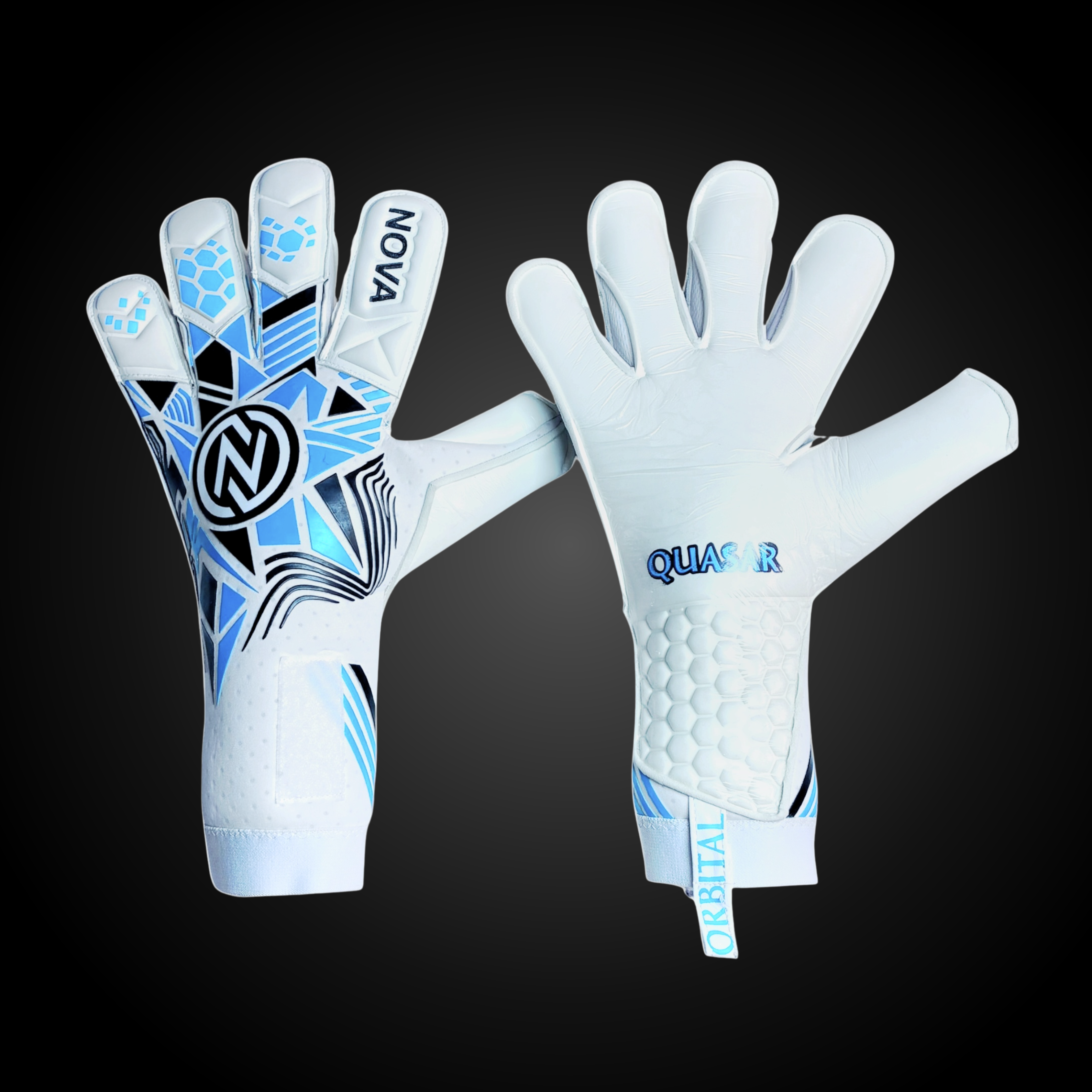 Orbital Quasar - Guantes de Arquero con Látex Contact 4 mm y Corte ErgoRoll