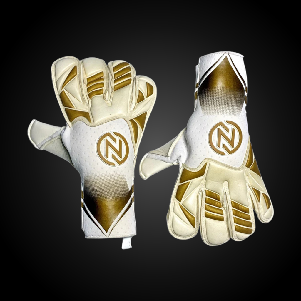 Guantes de Arquero Profesional NovaOne 3.0 Golden Edition – Blanco y Dorado