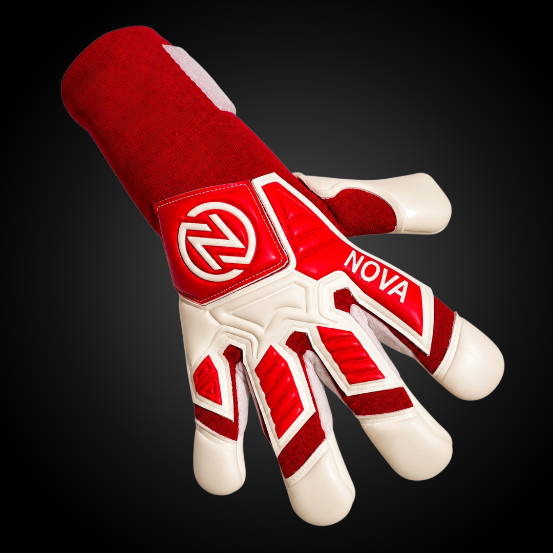 Guantes de Arquero Novakeepers Fugazia Color Pack Red – NovaGrip 4 mm Profesional