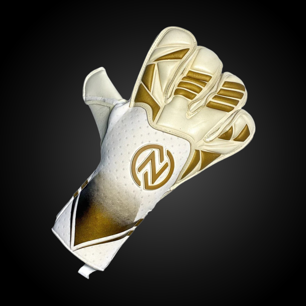 Guantes de Arquero Profesional NovaOne 3.0 Golden Edition – Blanco y Dorado