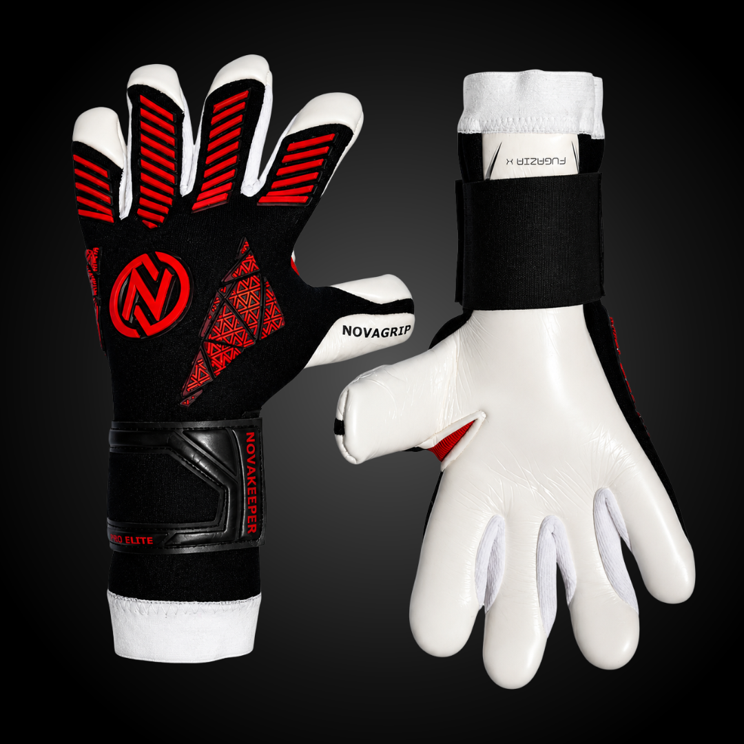Guantes de Arquero Novakeepers Fugazia X Red – NovaGrip 4 mm Profesional