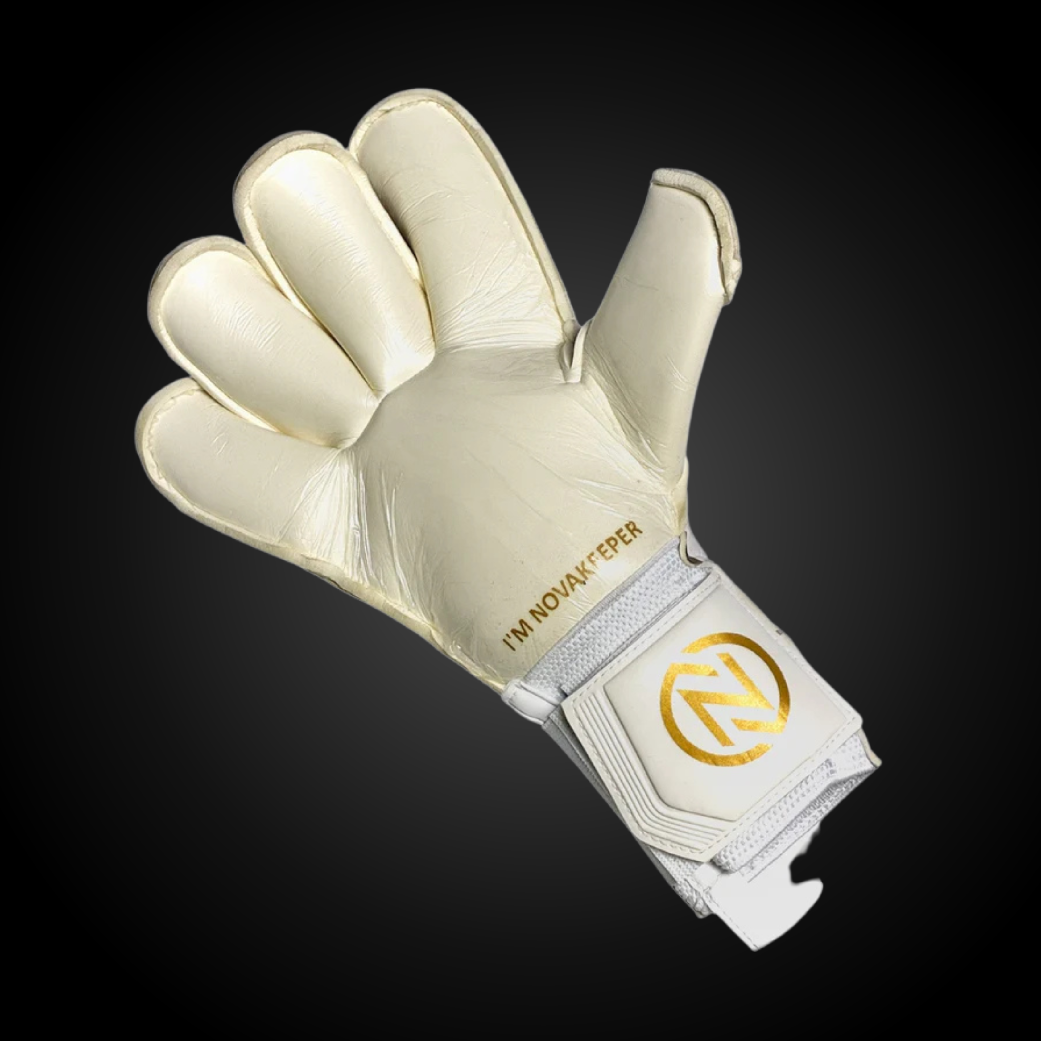 Guantes de Arquero Profesional NovaOne 3.0 Golden Edition – Blanco y Dorado