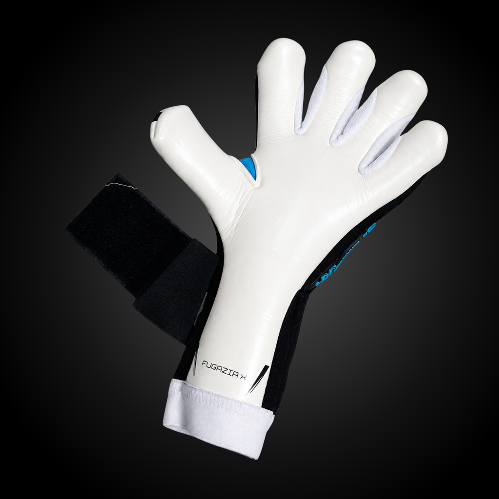 Guantes de Arquero Novakeepers Fugazia X Cyan – NovaGrip 4 mm Profesional