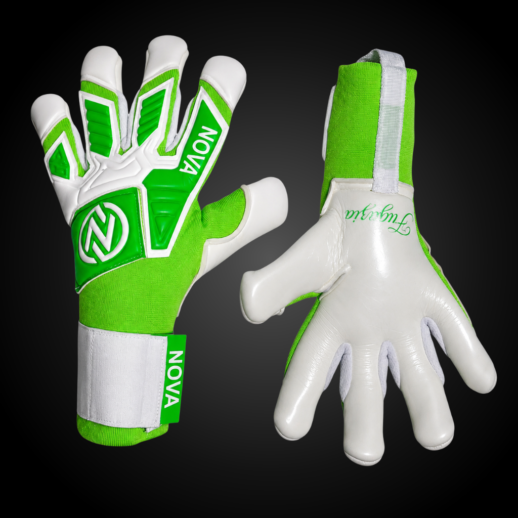 Guantes de Arquero Novakeepers Fugazia Color Pack Green – NovaGrip 4 mm Profesional