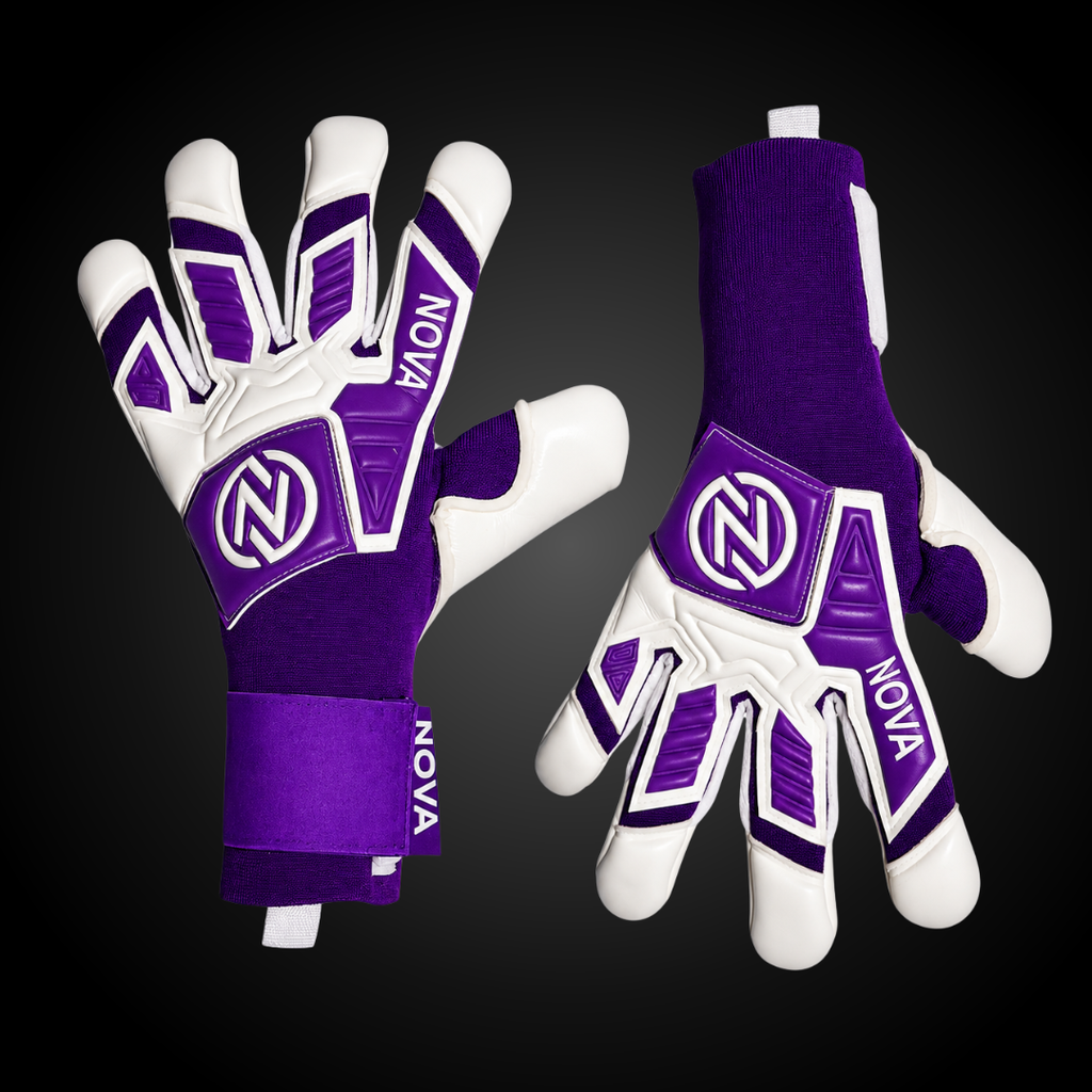 Guantes de Arquero Novakeepers Fugazia Color Pack Purple – NovaGrip 4 mm Profesional