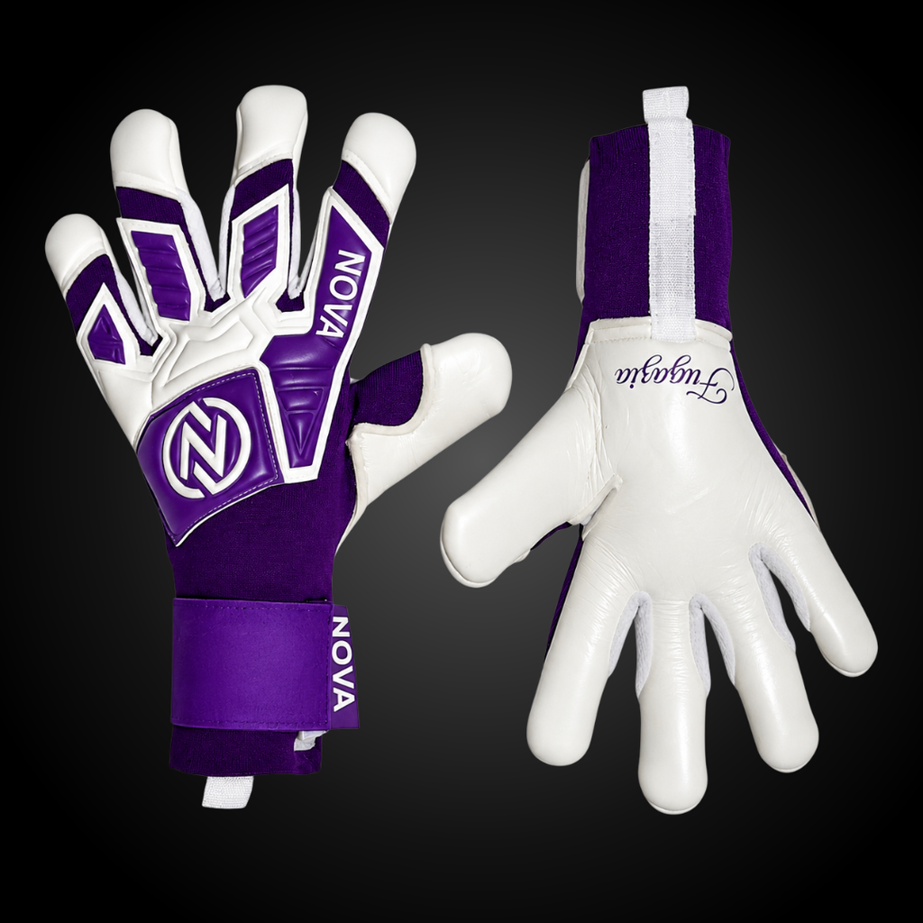 Guantes de Arquero Novakeepers Fugazia Color Pack Purple – NovaGrip 4 mm Profesional