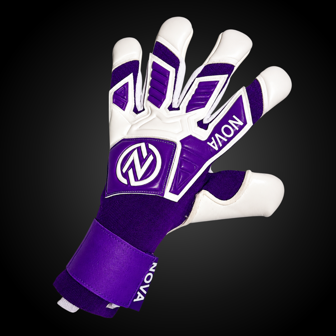 Guantes de Arquero Novakeepers Fugazia Color Pack Purple – NovaGrip 4 mm Profesional