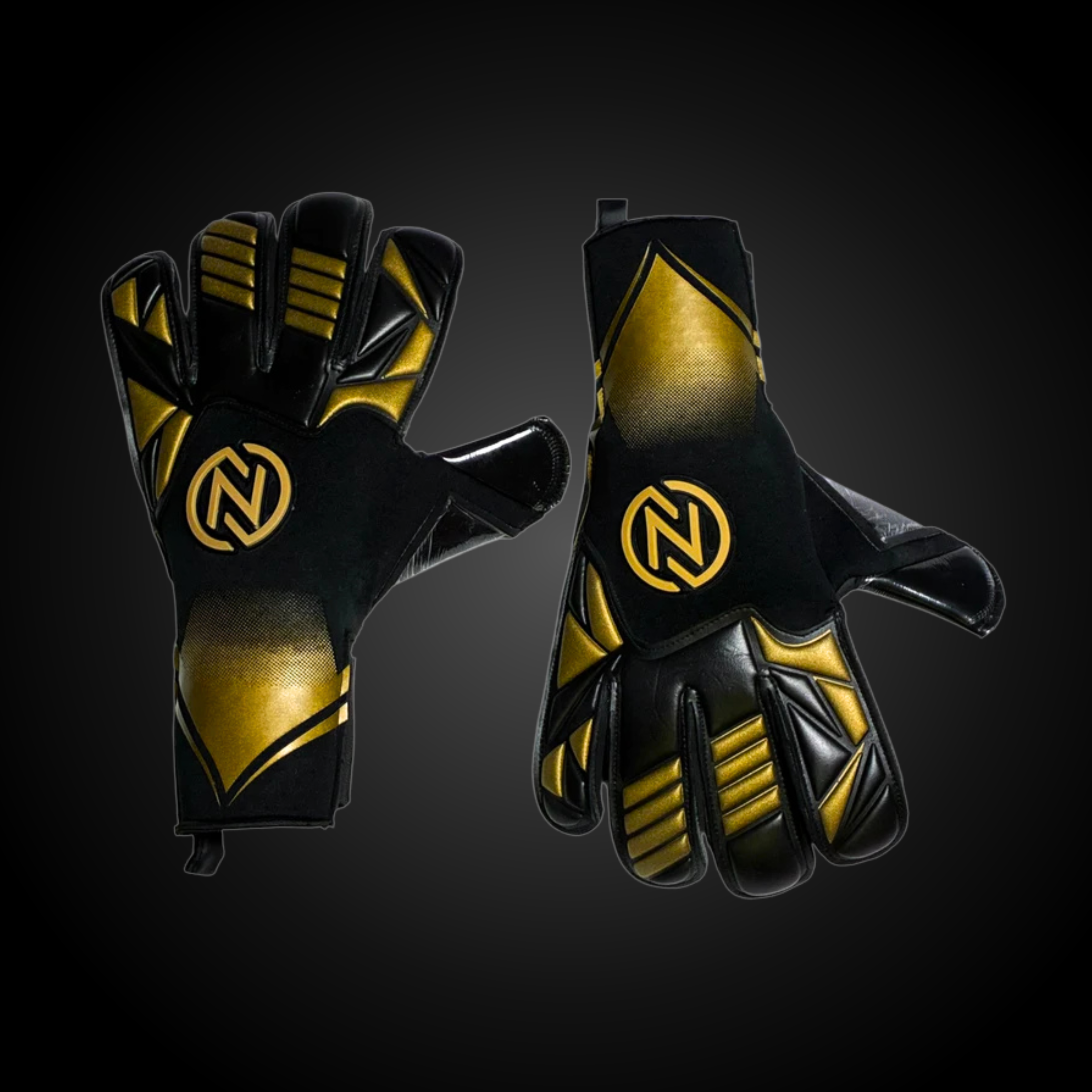 Guantes de Arquero Profesional NovaOne 3.0 Golden Edition – Negro y dorado